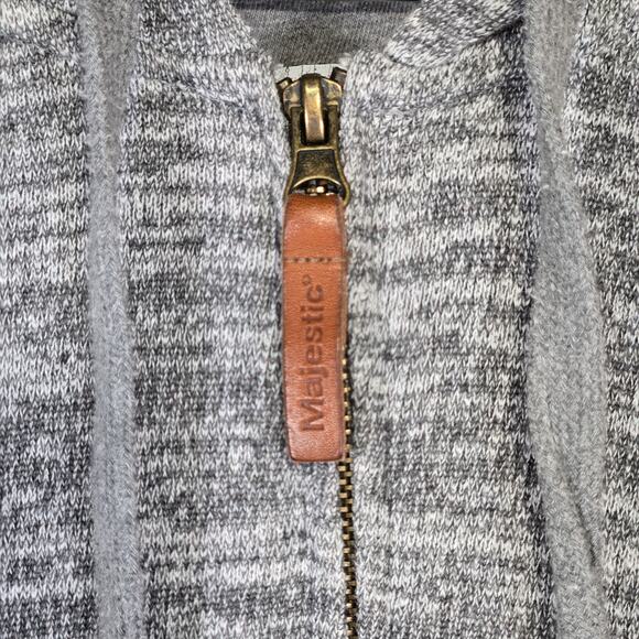 Majestic Authentic MLB St Louis Cardinals Long Sleeve Full Zip‎ Hoodie Gray XL - Picture 6 of 11